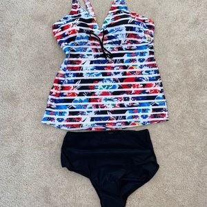 2 Piece Tankini Swimsuit